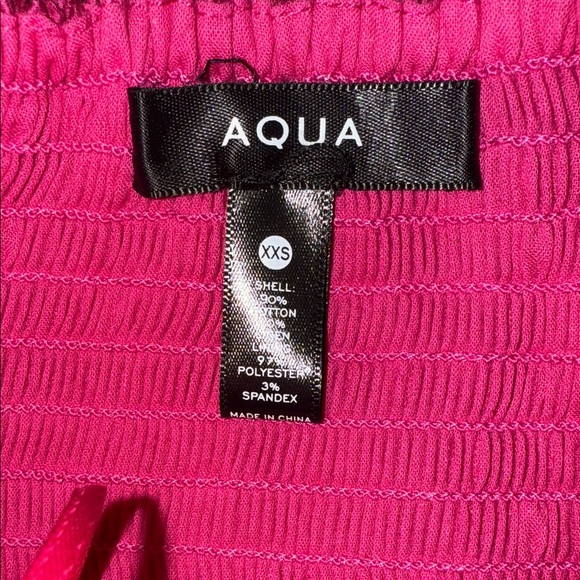 Aqua Vibrant Pink Ruched Dress - Picture 3 of 3